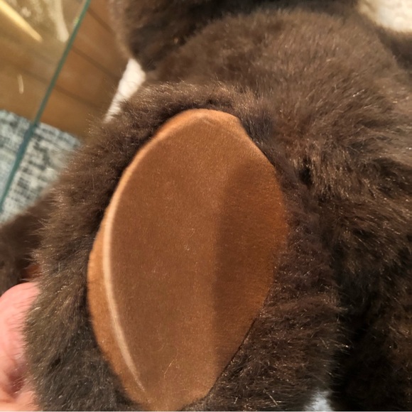 LL Bean vintage dark brown teddy bear not jointed great condition washable 16” - Picture 4 of 7